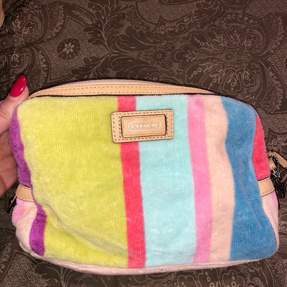Super Rare COACH Terrycloth Makeup Bag